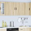 vidaXL Kitchen Wall Cabinets 2 pcs&nbsp;Porto Sonoma Oak Engineered Wood