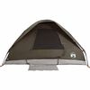 vidaXL Camping Tent Dome 2-Person Brown Waterproof