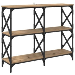 vidaXL Console Table Artisan Oak 100 x 28 x 80.5 cm Engineered Wood
