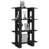 vidaXL Book Cabinet/Room Divider Black 80x30x123.5 cm