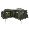 vidaXL Family Tent with Rainfly Water-Resistant 14-Person Army Green