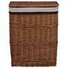 vidaXL Laundry Basket Brown Willow