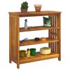 vidaXL Garden Cabinet Natural 90 x 40 x 90cm Solid Acacia Wood