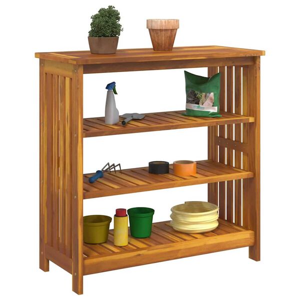 vidaXL Garden Cabinet Natural 90 x 40 x 90cm Solid Acacia Wood