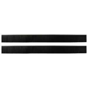 vidaXL Self-adhesive Door Brush Seals 2 pcs 100 cm Aluminium Alloy