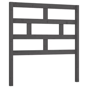 vidaXL Bed Headboard | Grey | Solid pine wood | 81 cm x 100 cm x 4 cm | Durable