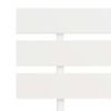 vidaXL Bed Frame without Mattress White 180x200cm Solid Wood Pine