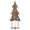 vidaXL Christmas Tree with Stand Brown 181.5 cm Solid teak wood