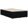 vidaXL Bed Frame without Mattress Black Double Fabric