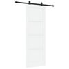 vidaXL Sliding Door ORKDAL 78 x 211 cm Engineered Wood White and Black