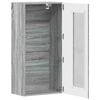 vidaXL Wall-mounted Cabinet with Shelf Grey sonoma 55 x 29 x 100 cm