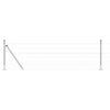 vidaXL Outdoor Euro Fence with Concrete Base 50 x 0.6 m Silver Mesh