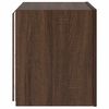 vidaXL TV Wall Cabinets with LED Lights 2 pcs Brown Oak 40.5x35x40 cm
