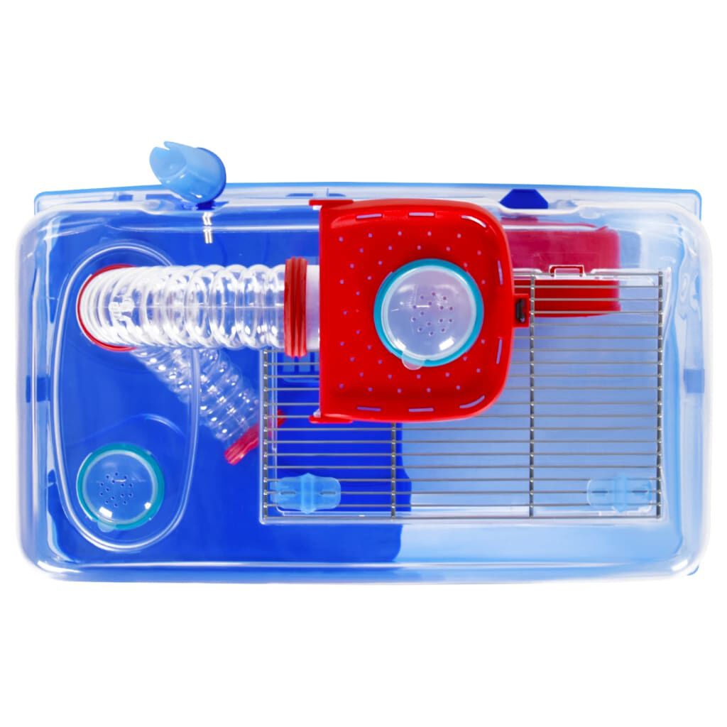 vidaXL Hamster Cage Blue 57x33x26 cm Polypropylene vidaXL