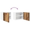 vidaXL Hanging Cabinet with Storage Old Wood and White 50 x 31 x 40 cm