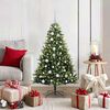 vidaXL Artificial Hinged Christmas Tree 150 LEDs Green 120 cm