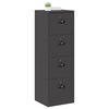 vidaXL File Cabinet Black 45.5 x 42 x 139 cm Cold-Rolled Steel