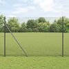 vidaXL Welded Wire Fence Grey 1.5 x 50 m Steel
