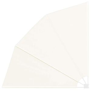 vidaXL Collapsible Balcony Side Awning Cream 210x210 cm