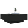 vidaXL Coffee Table Black 80x80x31 cm Engineered Wood
