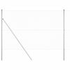 vidaXL Welded Wire Fence Ground Fix 10 x 1.6 m Galvanised Steel Silver