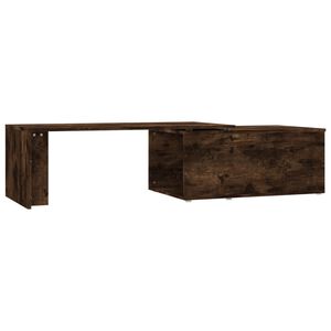 vidaXL Coffee Table Smoked Oak 150x50x35 cm Engineered Wood