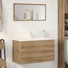 vidaXL Sink Cabinet Artisian Oak 90x38.5x45 cm Engineered Wood
