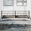 vidaXL Metal Replace Headboard Black 193 cm