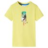 vidaXL Kids' T-shirt Yellow 116