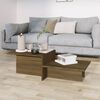 vidaXL Coffee Table Brown Oak 111.5x50x33 cm Engineered Wood