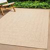 vidaXL Rug ZIZUR Beige 200x290 cm Jute Look Indoor and Outdoor
