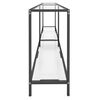 vidaXL Console Table Transparent 200x35x75.5 cm Tempered Glass