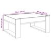 vidaXL Coffee Table with Infinity LED White 70x53x30 cm