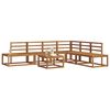vidaXL Sofa Set 7 Piece Natural Solid Acacia Wood