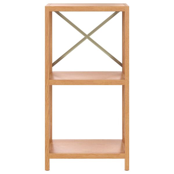 vidaXL 3-Tier Shelf 40x30x78 cm Solid Wood Oak