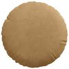 vidaXL Seat Cushions 2 pcs Brown Ø 30 x 13 cm Velvet