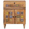 vidaXL Bedside Cabinet Natural 50 x 33 x 60 cm Solid Mango Wood