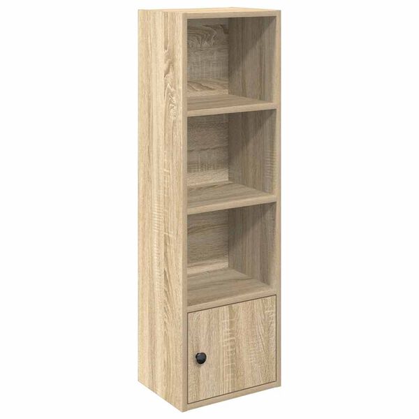 vidaXL Bookcase Sonoma Oak 31x24x102 cm Engineered Wood