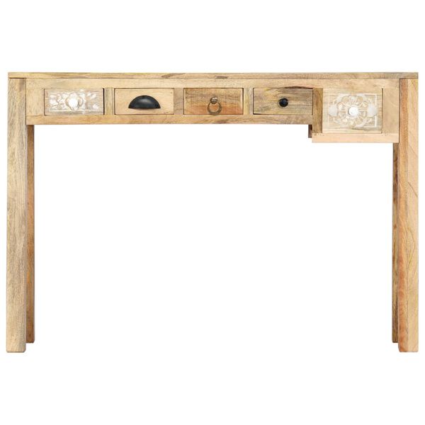 vidaXL Console Table 110x30x75 cm Solid Mango Wood