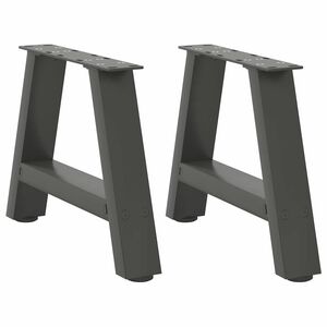 vidaXL Coffee Table Legs A-Shaped 2 pcs Anthracite&nbsp;30x(30-31) cm Steel