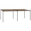 vidaXL Gazebo with Retractable Roof 600x300x233 cm Taupe