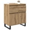 vidaXL Sideboard Artisan Oak 60 x 35 x 70 cm Engineered Wood and Iron