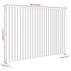 vidaXL Wall Headboard White 166x3x110 cm Solid Wood Pine