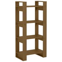 vidaXL Book Cabinet/Room Divider Honey Brown 60x35x125 cm Solid Wood