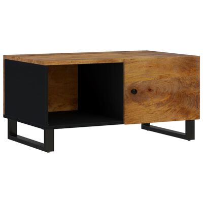 vidaXL Coffee Table 80x50x40 cm Solid Wood Mango&Engineered Wood