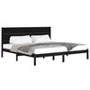 vidaXL Bed Frame without Mattress Black 200x200 cm Solid Wood Pine