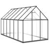 vidaXL Greenhouse with Base Frame Anthracite 334x169x195 cm Aluminium