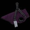 vidaXL Dog Coat with Harness Purple S Fleece and Polyester