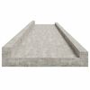 vidaXL Wall Shelves 2 pcs Concrete Grey 115x9x3 cm