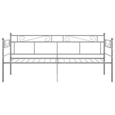 Vidaxl Sofa Bed Frame Grey Metal 90x200, Greenforest Metal Bed Frame Instructions Pdf